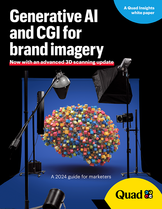 Generative AI and CGI for brand imagery cover Generative AI and CGI for brand imagery cover