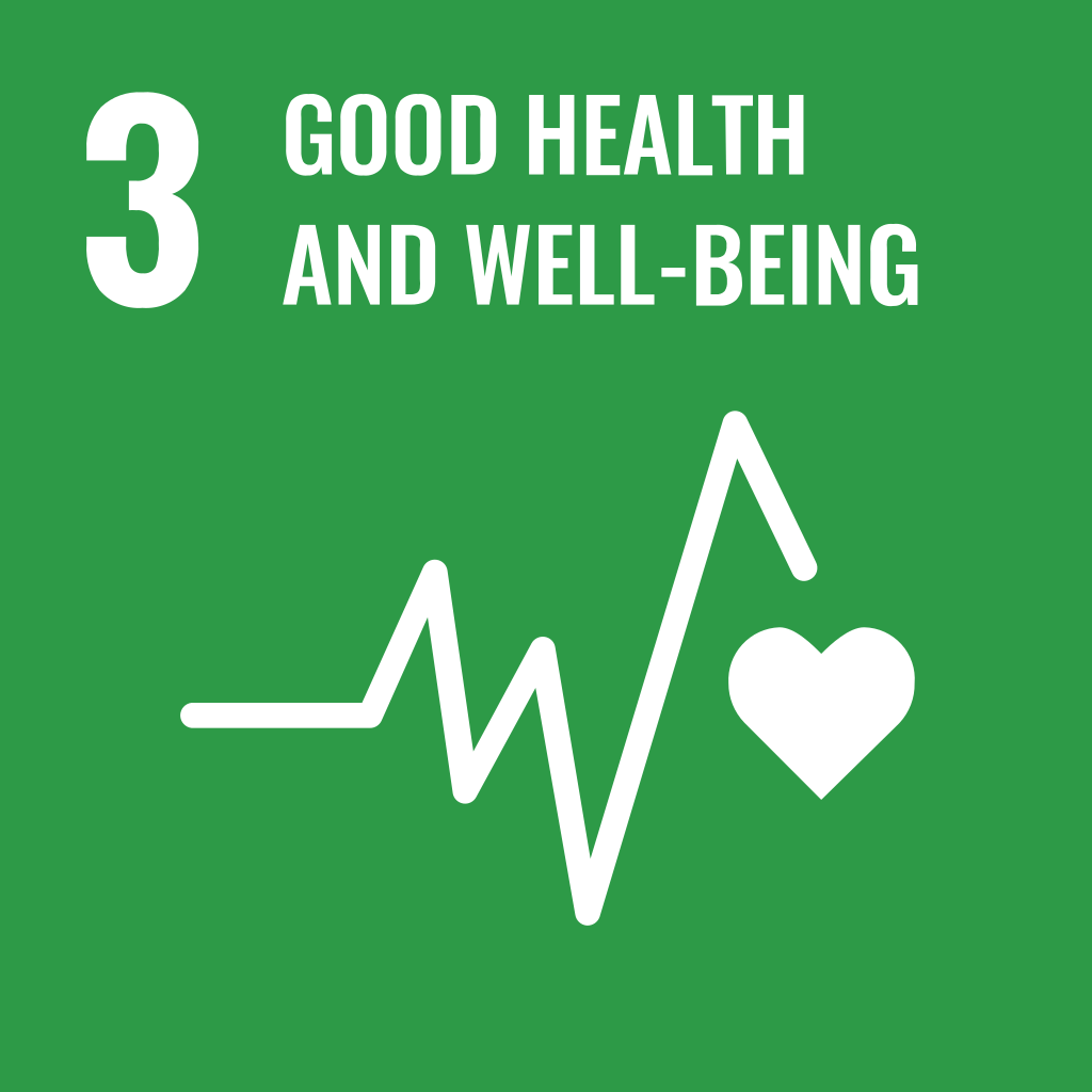 UNSDG Good Health and Wellbeing United Nations Sustainable Development Goal for Good Health and Well-being icon